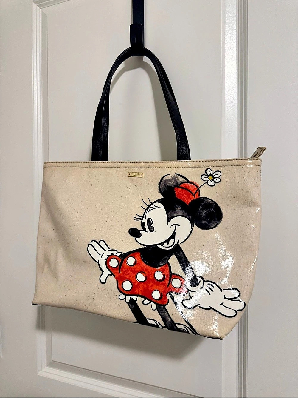 Kate Spade Disney Minnie Mouse Beige & Black Tote